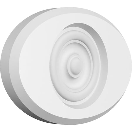 Ekena Millwork Standard Dalton Bullseye Rosette with Beveled Edge, 7"W x 4 3/4"H x 3/4"P ROSP070X048X075DAL03
